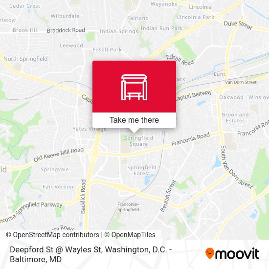 Deepford St @ Wayles St map