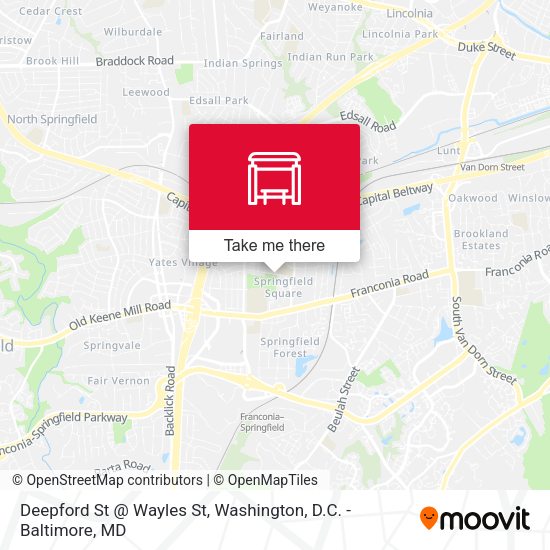 Deepford St @ Wayles St map