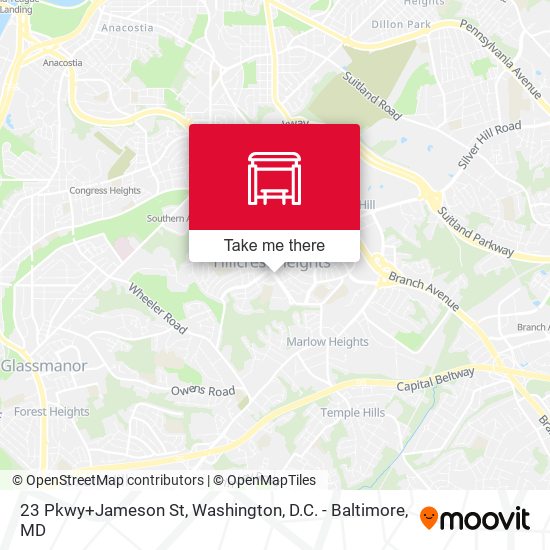 Mapa de 23 Pkwy+Jameson St