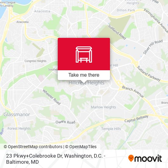 Mapa de 23 Pw+Colebrooke Dr