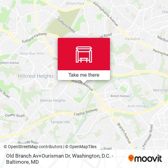 Old Branch Av+Ourisman Dr map