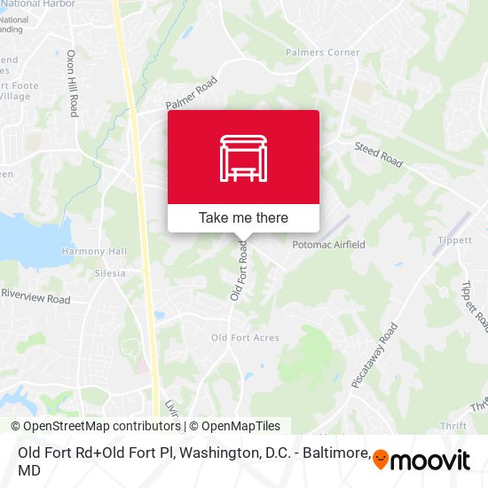 Old Fort Rd+Old Fort Pl map