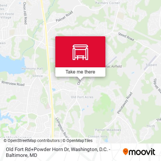 Old Fort Rd+Powder Horn Dr map