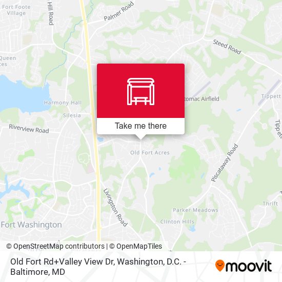 Old Fort Rd+Valley View Dr map
