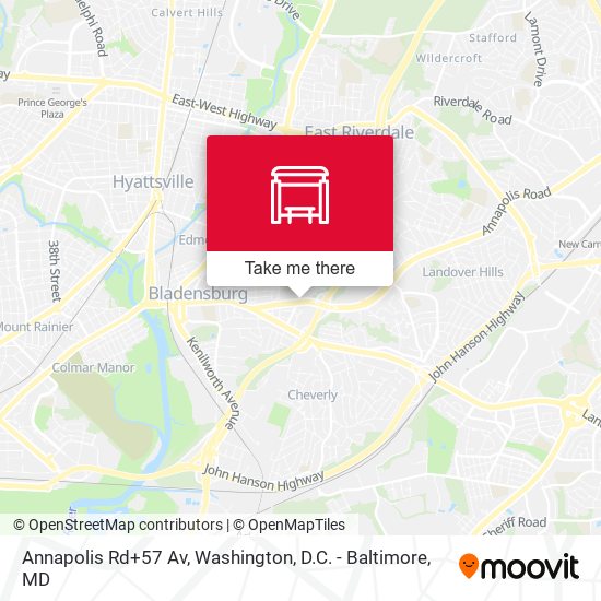 Annapolis Rd+57 Av map