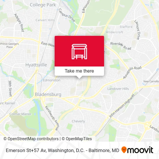 Emerson St+57 Av map