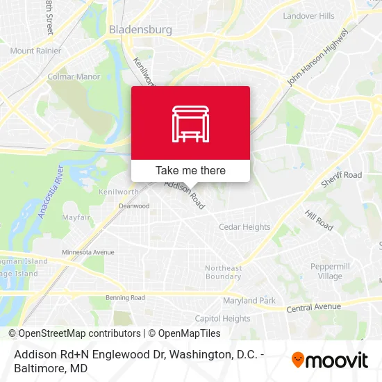 Addison Rd+N Englewood Dr map