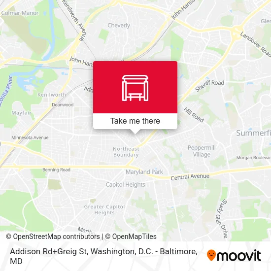 Addison Rd+Greig St map