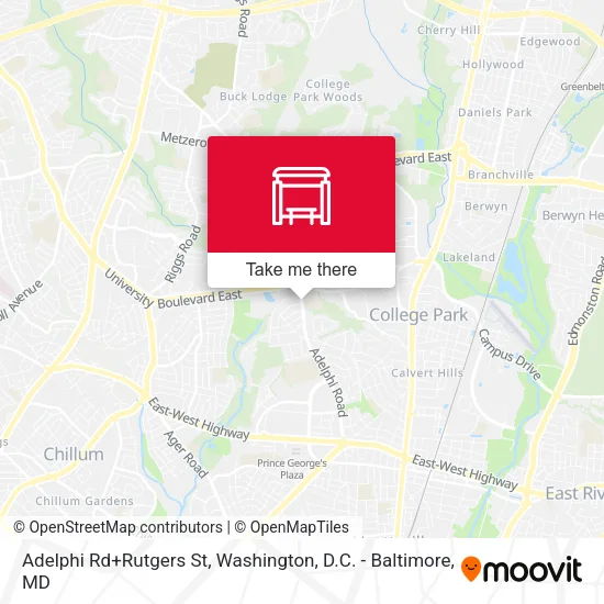 Adelphi Rd+Rutgers St map