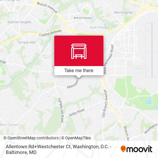 Mapa de Allentown Rd+Westchester Ct