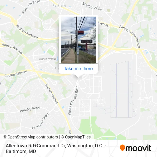 Allentown Rd+Command Dr map