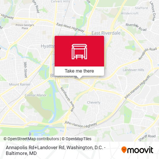 Annapolis Rd+Landover Rd map