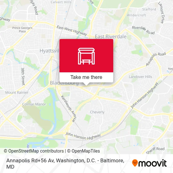 Annapolis Rd+56 Av map