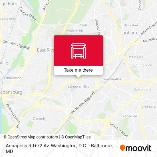 Annapolis Rd+72 Av map
