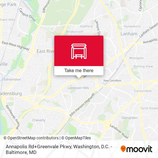 Mapa de Annapolis Rd+Greenvale Pkwy