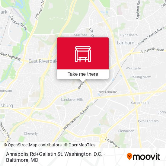 Mapa de Annapolis Rd+Gallatin St