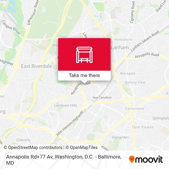 Annapolis Rd+77 Av map