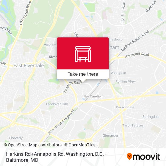 Harkins Rd+Annapolis Rd map