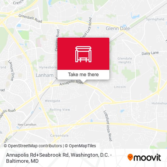 Mapa de Annapolis Rd+Seabrook Rd