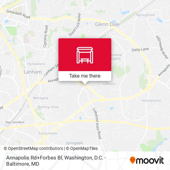 Mapa de Annapolis Rd+Forbes Bl