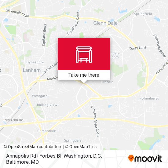 Mapa de Annapolis Rd+Forbes Bl