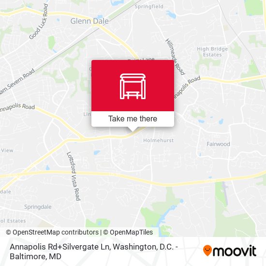 Mapa de Annapolis Rd+Silvergate Ln