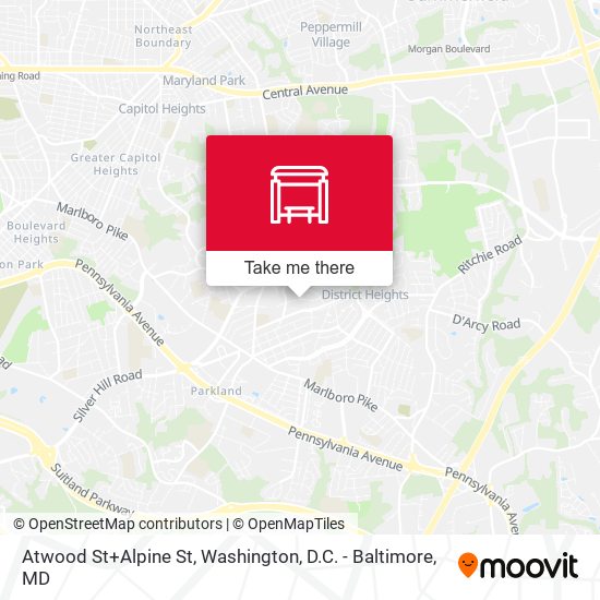Mapa de Atwood St+Alpine St