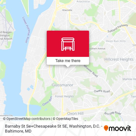 Mapa de Barnaby St Se+Chesapeake St SE