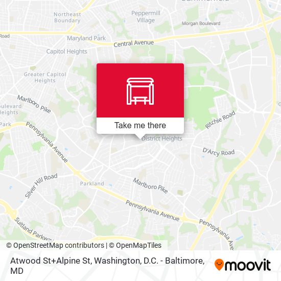 Mapa de Atwood St+Alpine St