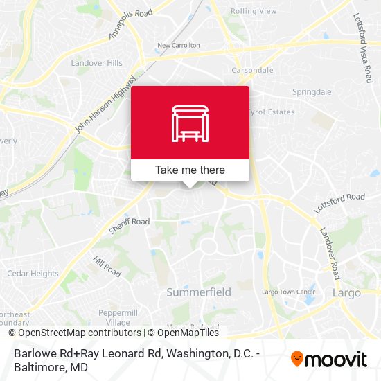 Barlowe Rd+Ray Leonard Rd map