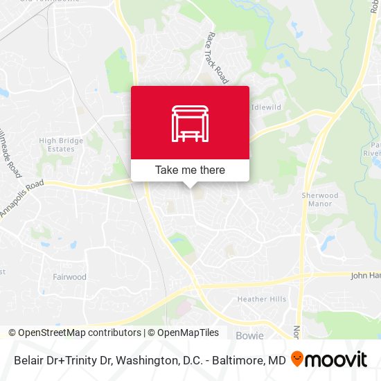 Mapa de Belair Dr+Trinity Dr