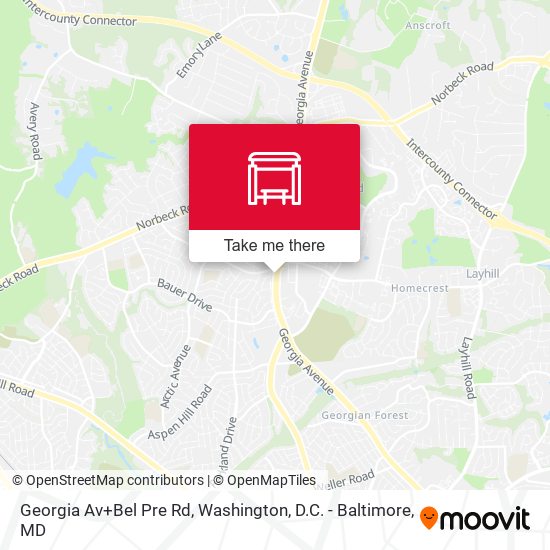 Mapa de Georgia Av+Bel Pre Rd