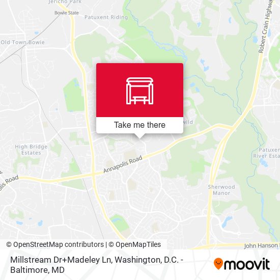 Millstream Dr+Madeley Ln map