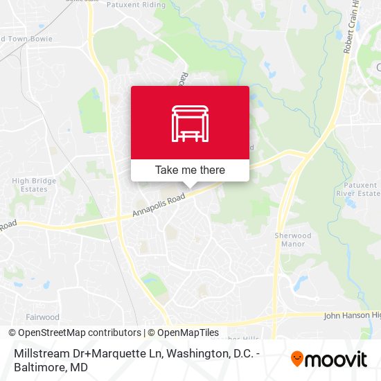 Millstream Dr+Marquette Ln map