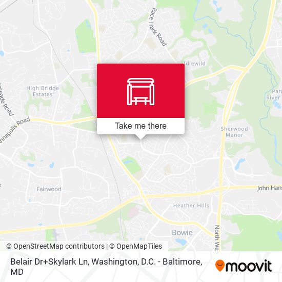 Belair Dr+Skylark Ln map