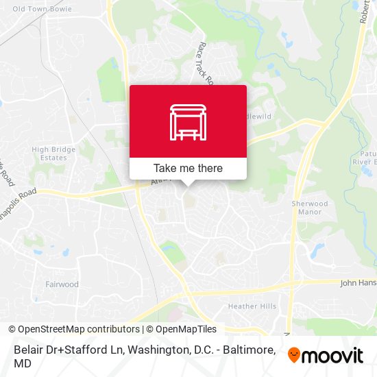 Belair Dr+Stafford Ln map