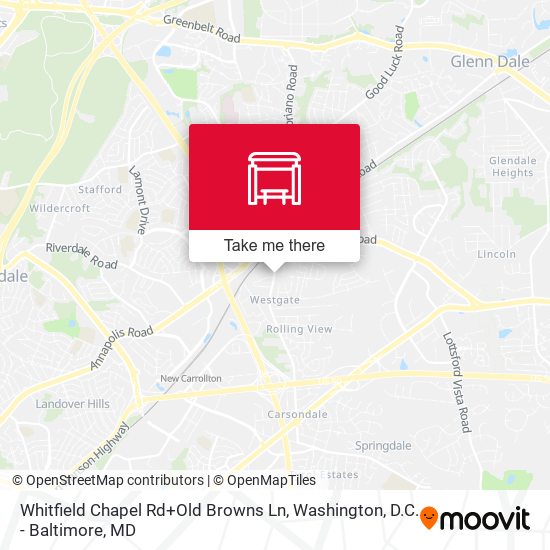 Mapa de Whitfield Chapel Rd+Old Browns Ln