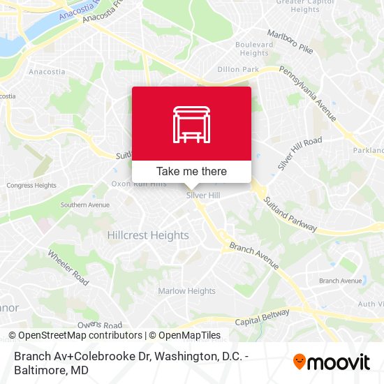 Branch Av+Colebrooke Dr map