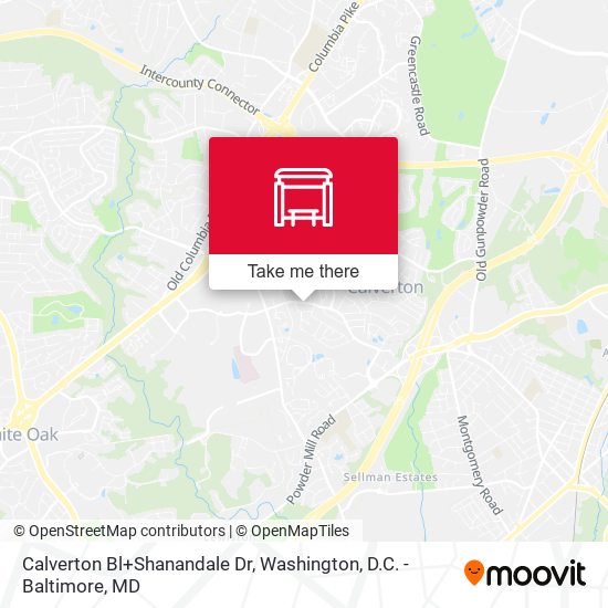 Calverton Bl+Shanandale Dr map