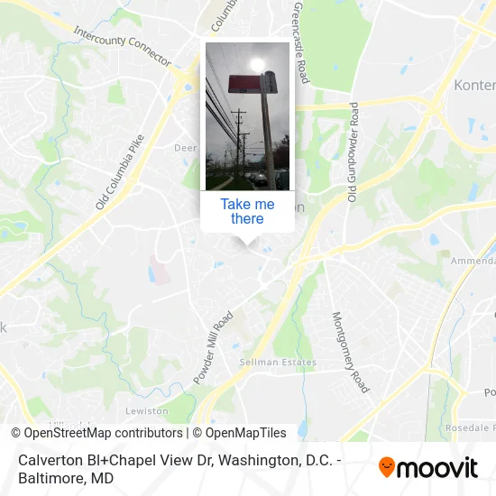Calverton Bl+Chapel View Dr map