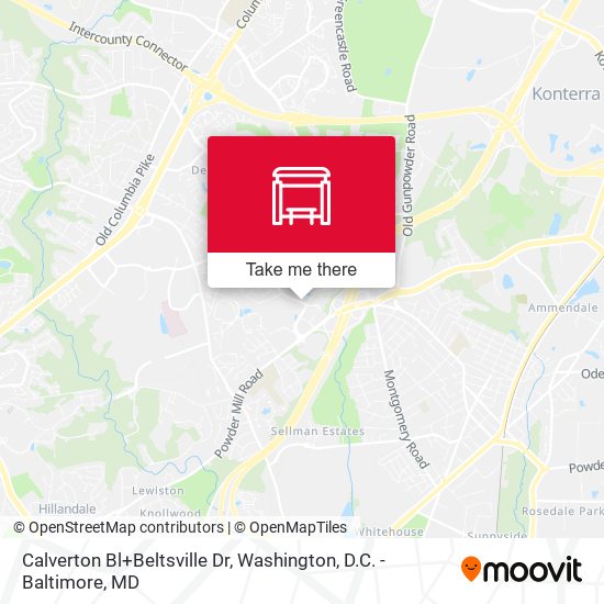 Mapa de Calverton Bl+Beltsville Dr
