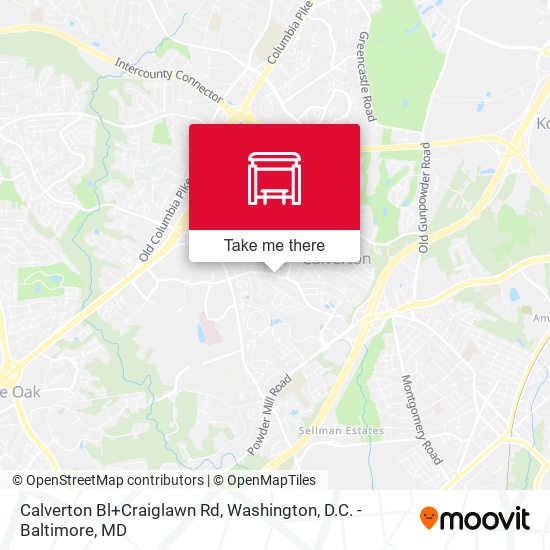 Mapa de Calverton Bl+Craiglawn Rd
