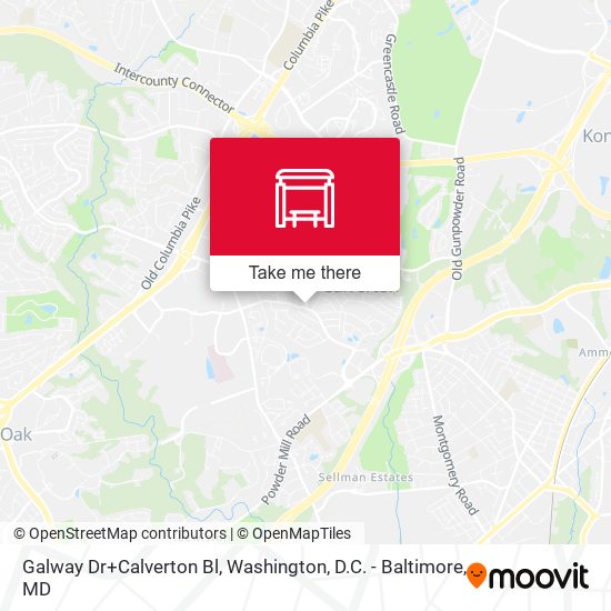 Galway Dr+Calverton Bl map