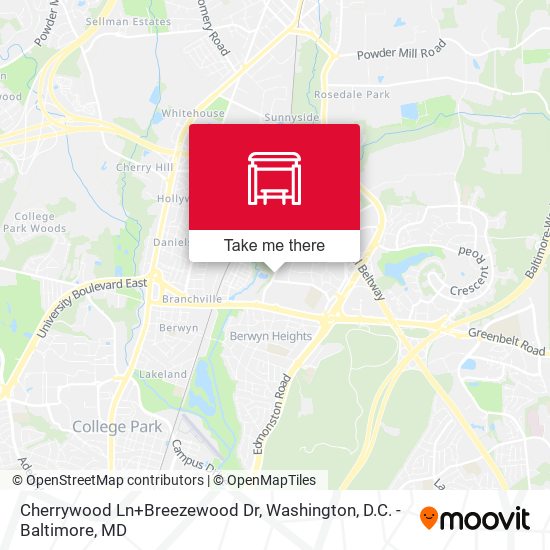 Mapa de Cherrywood Ln+Breezewood Dr