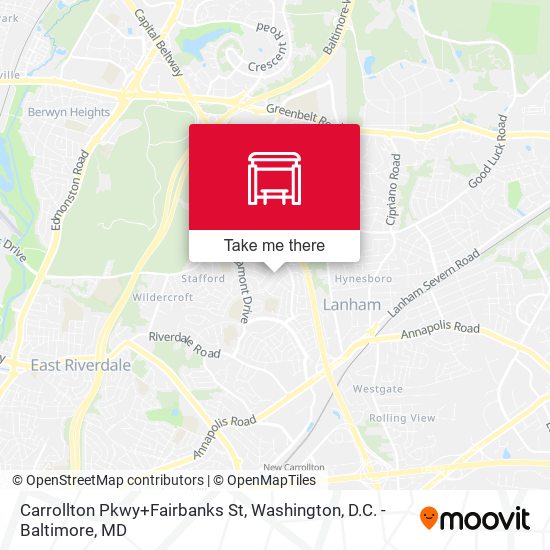 Carrollton Pkwy+Fairbanks St map