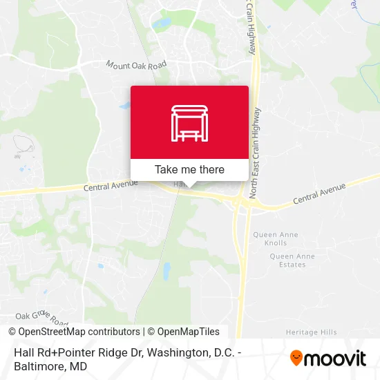 Hall Rd+Pointer Ridge Dr map