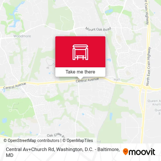 Central Av+Church Rd map