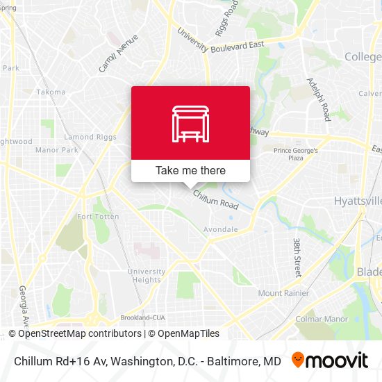 Chillum Rd+16 Av map