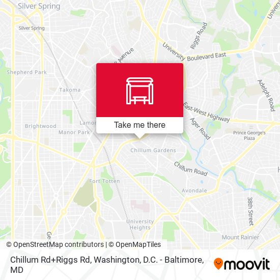 Mapa de Chillum Rd+Riggs Rd