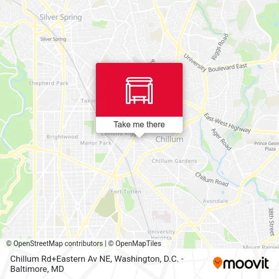 Chillum Rd+Eastern Av NE map